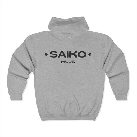 Saiko Mode BACK DESIGN Unisex Heavy Blend Full Zip Hooded Sweatshirt - Cozy Streetwear Essential