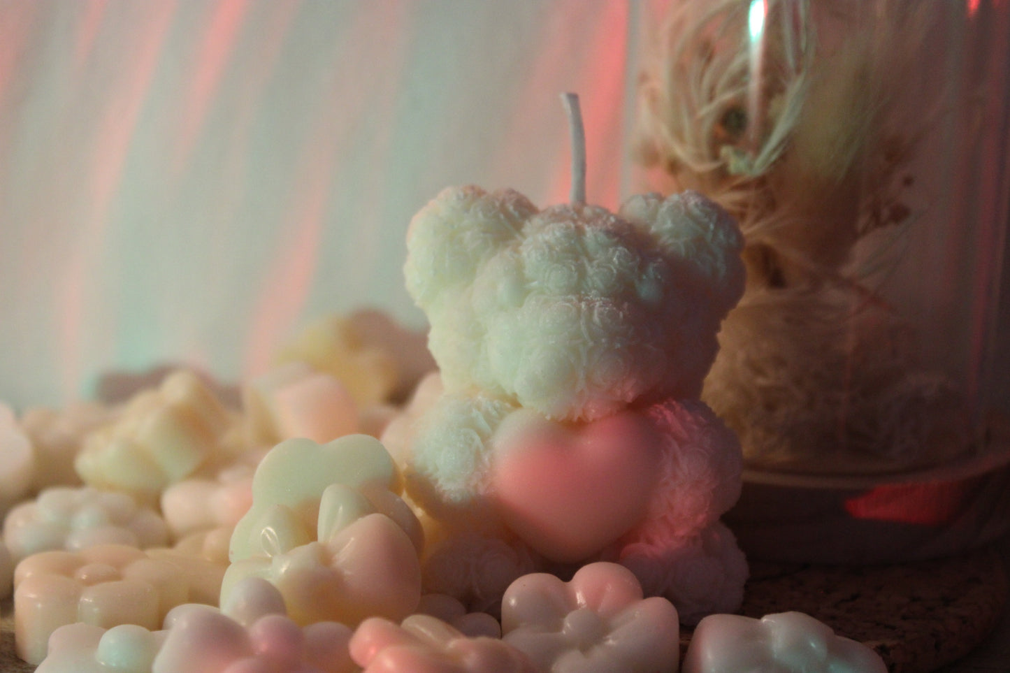 Bear-Shaped Candle with Cute Wax Melts - Cozy Aromatherapy Gift Handcrafted Soy Wax Candles For Home Decor - Perfect for Relaxation & Gifting